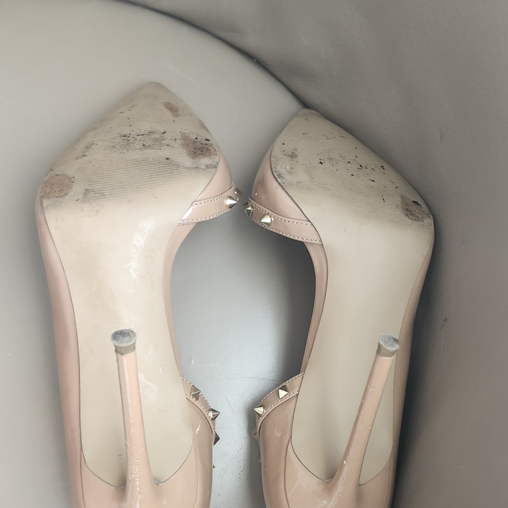 Steve Madden size 10M Brown Studded Velocity Camel Patent high heel Size 10M - Picture 9 of 9